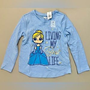 Disney Cinderella long sleeve Blue 2T top